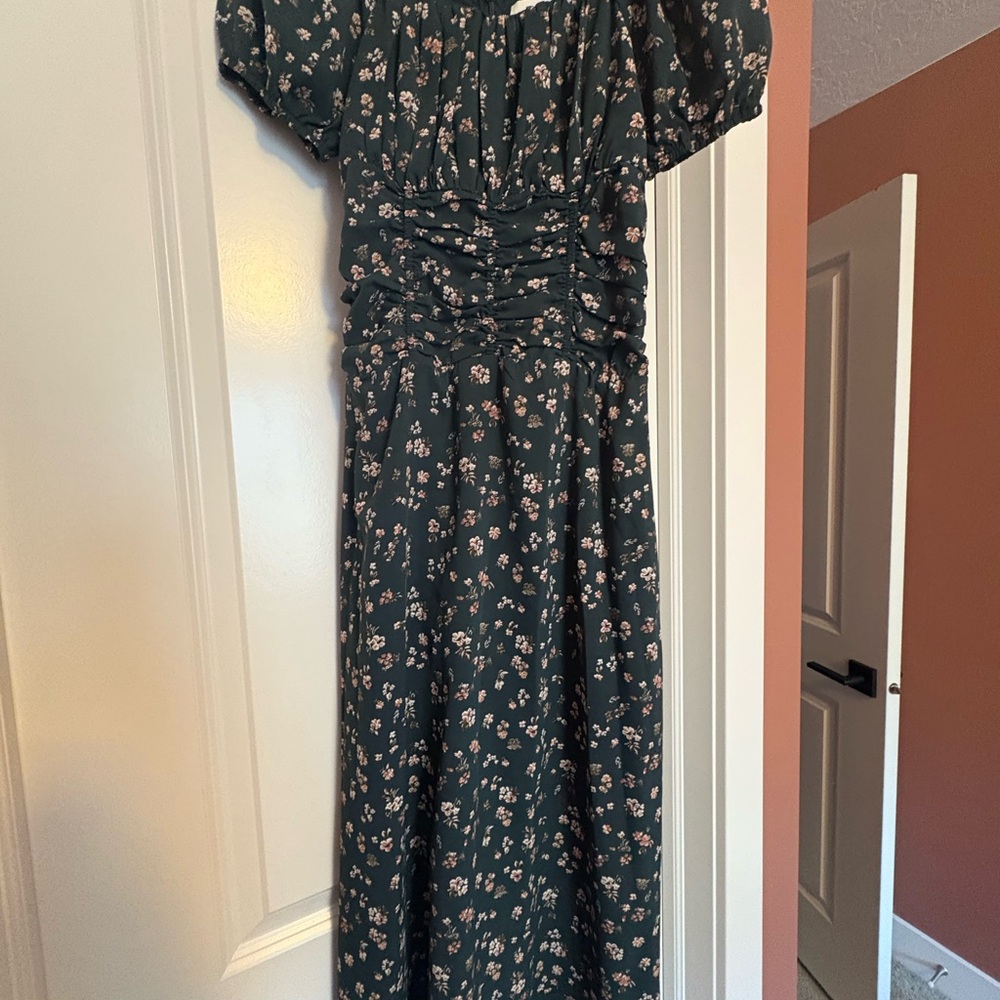 Bohme Floral Green Dress - Picture 2 of 3